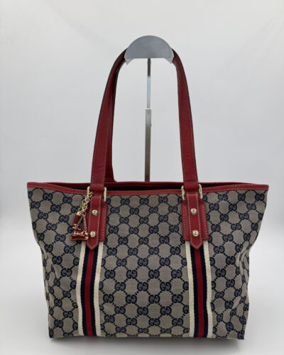 Gucci GG Canvas Tote Bag + Bagcharms