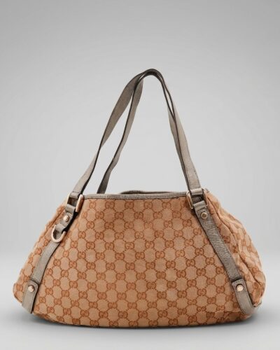 Gucci Abbey Canvas Tote Bag