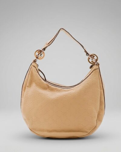 Gucci Guccissima Leather Twin GG Hobo