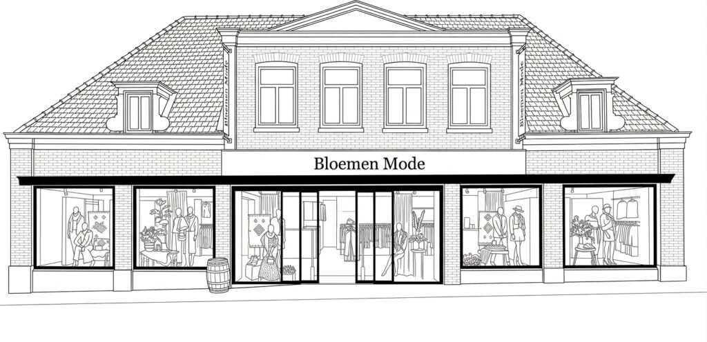Bloemen Mode boutique met pre-loved designer tassen en luxury fashion selectie in fysieke winkel