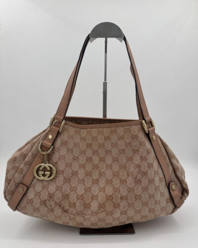 Gucci Abbey Canvas Tote Bag