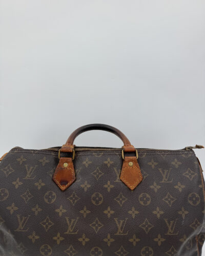 Vachetta leren handvatten van de Louis Vuitton Speedy 35