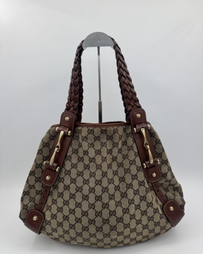 Gucci GG Canvas Pelham Tote Bag in beige en donkerbruin GG Canvas