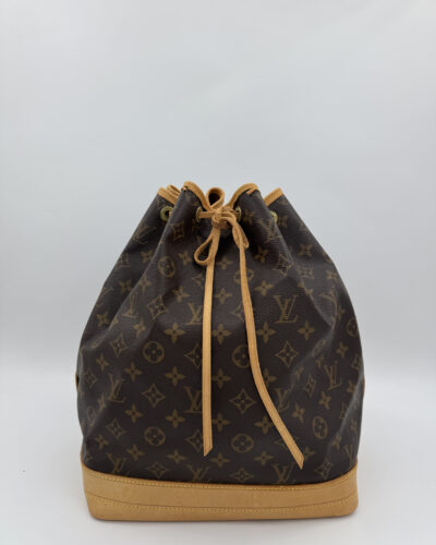 Louis Vuitton Noé in bruin Monogram canvas met leren details