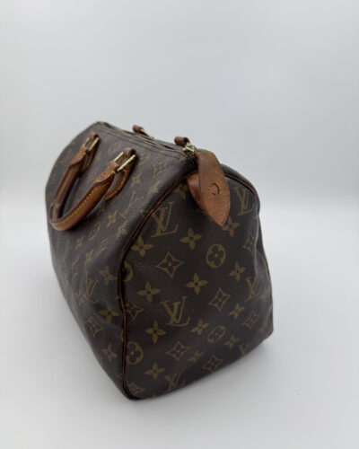 Voorkant van de Louis Vuitton Speedy 30 in bruin Monogram canvas